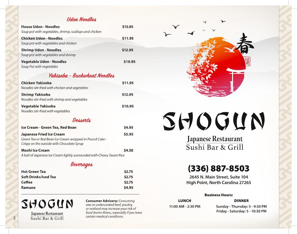 Shogun Japanese Restaurant A23. Appetizer Chef's Choice